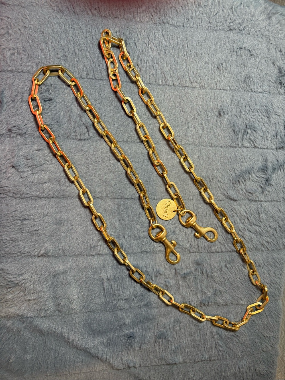 Clare V. Oval Chain crossbody strap